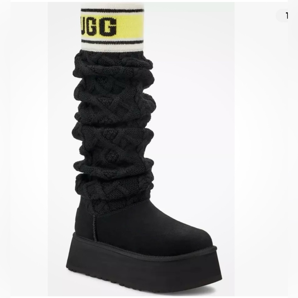 Ugg tall boots,sweater,platform.New in the box,size 8